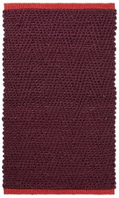 Tappeto burgundy in iuta 50x80 cm Notes – Mette Ditmer Denmark