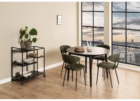 Tavolo da pranzo rotondo pieghevole con piano in rovere ø 115 cm Montreux - Actona