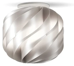 Plafoniera Moderna Globe 1 Luce In Polilux Silver D25 Made In Italy