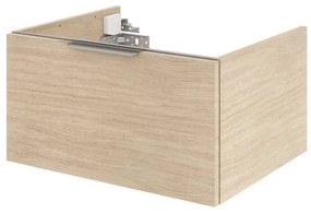 Mobile da bagno sospeso sotto lavabo L 60 x H 32 x P 48 cm rovere lucido, SENSEA Neo