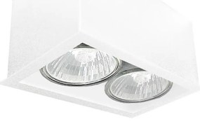 Brosline 1081 - Faretto CAGE 2xGU10/10W/230V bianco