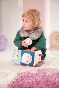 Lilliputiens - Cubo tessile per le attività - Lupo Louis