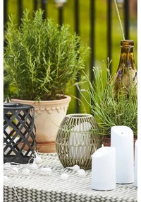 Lanterna LED nera, altezza 20 cm Calabria - Star Trading