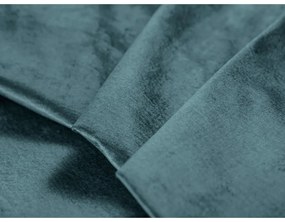 Divano letto in velluto blu Luca - Milo Casa