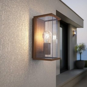 Applique Corten Mattone E27, IP54 per Esterni - Serie PRISM Base E27