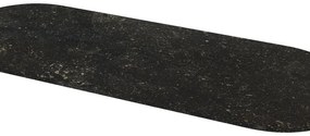 Top per lavabo KIMONO MADERO L 114 x H 2 x P 43 cm nero pietra, lucido