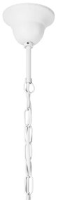 Lampadario a sospensione con catena RETRO II 5xE27/60W/230V bianco