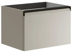 Mobile da bagno sotto lavabo Fusion beige opaco L 59.5 x H 40 x P 45.5 cm 1 cassetto, lavabo non incluso