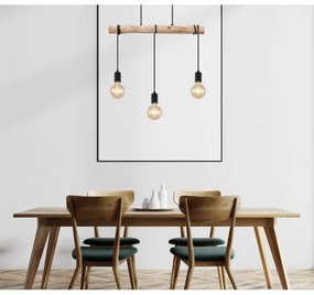 Globo 15539-3H - Lampadario su corda GREGOR 3xE27/60W/230V