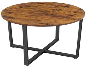 Tavolino da salotto ELDUR marrone/nero