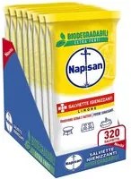 320 x Napisan Salviettine Igienizzanti Multisuperfici Biodegradabili Limone