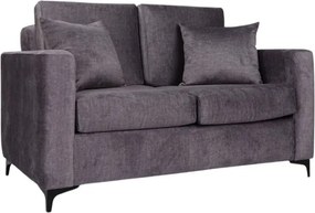 Divano tessuto grigio 2 posti 140 cm Kennedy imbottito design moderno