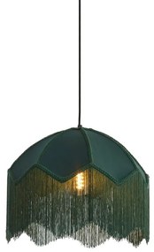 Lampadario in colore petrolio con paralume in tessuto ø 40 cm Malacia - Light &amp; Living