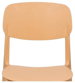 Sedia da esterno color pesca in plastica Hébé – Bonami Essentials