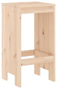 Sgabelli da bar 2 pz 40x36x75 cm in legno massello di pino