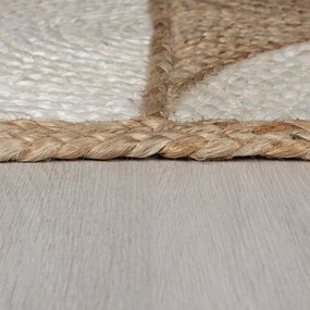 Tappeto di colore naturale/avorio in iuta tessuto a mano 120x170 cm Eclipse – Flair Rugs