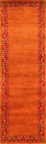 Loribaft Tappeto orientale 80x240 Rosso (Indian) Annodato A Mano
