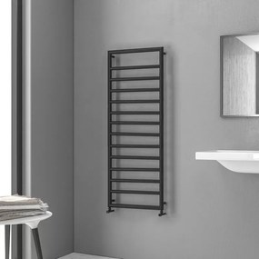 Termoarredo scalda salviette 1300x500mm colore nero opaco KAM-D7013N - KAMALU