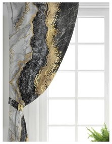 Tende in nero e oro in set di 2 140x260 cm - Mila Home