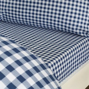 Set copripiumino e federa blu scuro per letto singolo 135x200 cm Bamford Gingham Check – Catherine Lansfield
