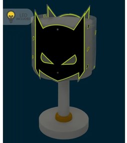 Dalber 61801N - Lampada LED per bambini DARK HERO 1xG4/4W/230V bianco/nero