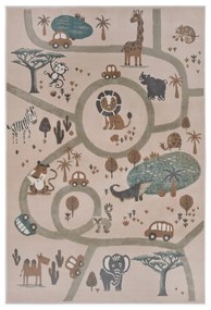Tappeto beige per bambini 120x170 cm Animal Park - Hanse Home