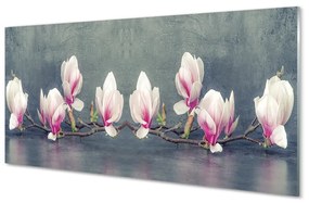 Quadro acrilico Ramo magnolia 100x50 cm