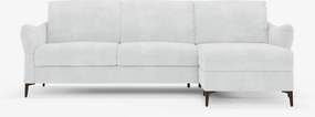 Dalia divano letto angolare con vano contenitore - materasso alto 18 cm in raffinato tessuto smacchiabile T30