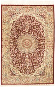 Ghom Tappeto persiano 150 x 100 Rosso (Iran) Annodato A Mano