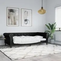 Letto da Giorno Nero 80x200 cm in Similpelle 354222