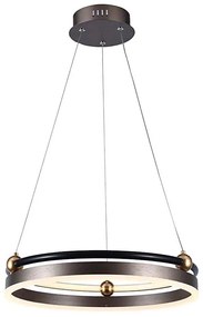 Lampadario LED a sospensione con filo LED/20W/230V 3000K diametro 42 cm marrone