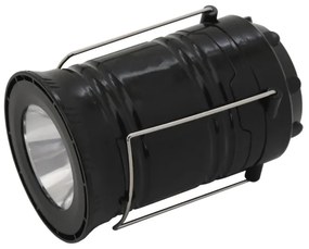 LED Lampada solare portatile LED/1200mAh nera