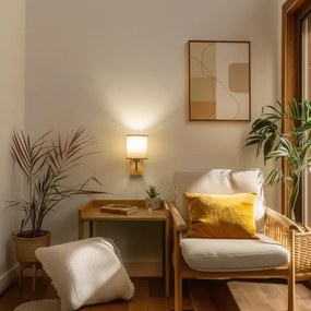 Brilagi - Applique NUBILA WOOD 1xE27/25W/230V quercia/marrone