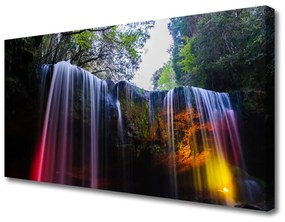 Quadro su tela Cascata della natura 100x50 cm