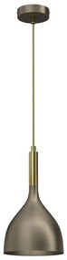 Lampadario a sospensione con filo NOAK 1xE27/15W/230V ottone/oro