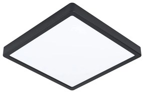 Plafoniera LED nera 28,5x28,5 cm FUEVA 5 – EGLO