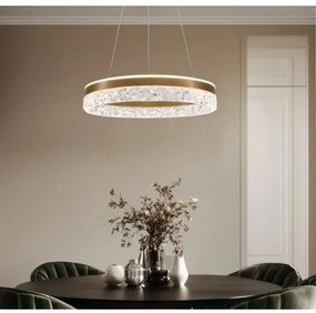 Lampadario LED a cavo FROZI LED/32W/230V Ø 50 cm oro