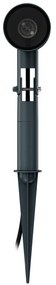 Faretto con Picchetto GU10 da Giardino Orientabile Serie SHADOW - Grigio