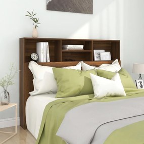 Testiera Con Scomparti Rovere Marrone 140x19x103,5 Cm /