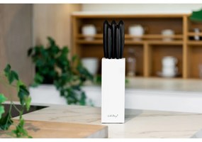 Set di 5 coltelli con supporto bianco Caro - Vialli Design