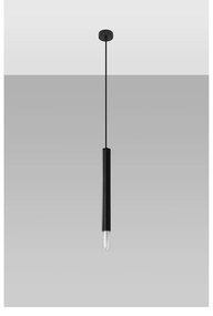 Lampadario nero in metallo ø 8 cm Vittoria – Sollux