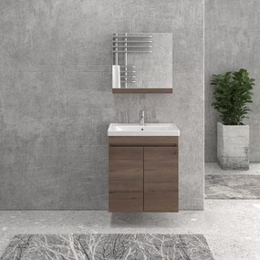 Mobile bagno sospeso da 65cm con lavabo incasso SV-65A - KAMALU