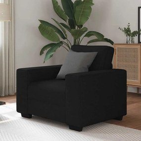 Poltrona Nera 60 Cm İn Tessuto /