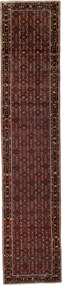 Hamedan Tappeto persiano 110x520 Rosso (Iran) Annodato A Mano