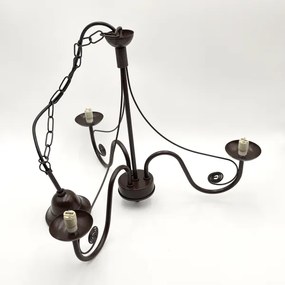 Brilagi - LED Lampadario a sospensione con catena COTTAGE 3xG9/40W/230V marrone/bianco