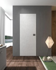 Porta interna a battente filomuro Nairobi Primer in legno colore bianco, L 70 x H 210 cm, apertura a sinistra