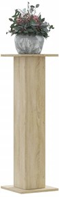 Supporti Per Piante 2 Pz Rovere Sonoma 30x30x95cm İn Truciolato /