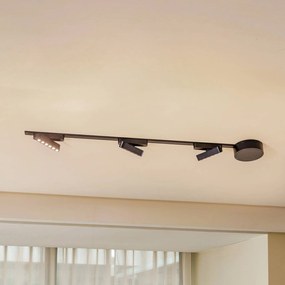 Lindby Sistema a binario 48V Lumaro, 3 strisce LED, nero, CCT