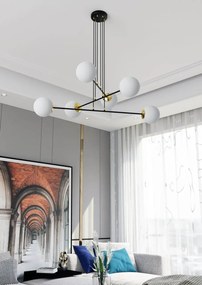 Lampadario a sospensione OGNIS 6 BLACK