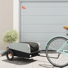 Rimorchio Da Bici Nero E Grigio 30 Kg İn Ferro /